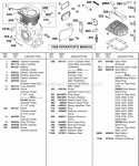 Cylinder Head Spark Plug Diagram and Parts List for  Briggs and Stratton Engine